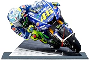 AUTO-HORLOGE Rossi, Moto en Horloge sur Socle 11