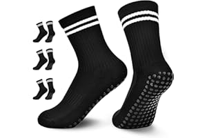 KTUEOV Calcetines Futbol Niño, 3 Pares Medias Antideslizantes Fútbol Niña de Cómodos Algodon Calcetines Deporte Niño para Running Ciclismo Rugby Baloncesto Medias Futbol Niños de 6-12 Años