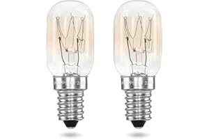 ‎POPPSTAR POPPSTAR 2 Stück Kühlschranklampe E14 15W, Glühbirne für Kühlschrank, Nähmaschine, Gefriertruhe, Salzkristalllampe (2700K warmweiß, 150 Lumen)