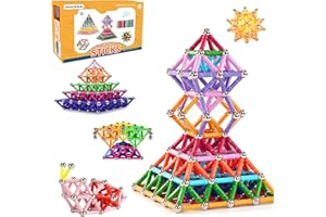 morkka 220 sztuk puzzli, magnetyczne klocki, zabawki, magnesy budowlane, zestaw do budowania, zabawka edukacyjna dla dzieci, zabawka, układanie w stos, z magnetycznymi cegłami i pałeczkami