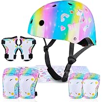 Set Protezioni Bambini 7 Pezzi - Casco, Ginocchiere, Gomitiere E Polsiere Per Bici E Skate - Foto 2
