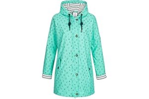 Ankerglut Damen Friesennerz Regenmantel Kapuze Wasserdicht Wetterfest Windbreaker Übergangsjacke #Ankerglutzauber Regenjacke