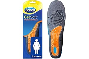 DR. SCHOLL'S Scholl GelSoft Semelles Professionnelles pour Femme, Taille 35,5-40,5, Confort Optimal pour Longues Heures de Travail, Réduction de la Fatigue, Protection des Pieds Sensibles - 1 Paire