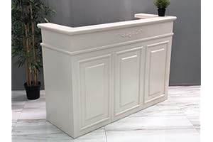 None Brand Mesa de Oficina Mostradores para Tiendas o Recepción Mueble Beige Claro