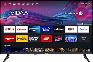 SMART-TECH SMART TECH TV LED HD 32 Pouces (80cm) 32HV10V1 Smart TV VIDAA - Molotov, Netflix, Prime Video, Disney+, Youtube, Plex - 3xHDMI - 2xUSB - Mode Hotel