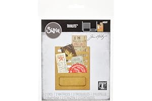 Sizzix 662697 Matrices de Découpe, Métal, Multicolore, 19,1 x 14,4 x 0,4 cm