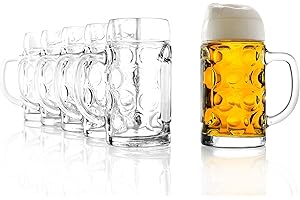 Stölzle Lausitz Boccale da birra ISAR/set di 6 brocche da 0,25 litri/stabile boccale da birra da 0,25 litri/bicchieri da birra in vetro di soda lime, lavabile in lavastoviglie
