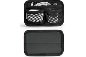 TACTICAL GEEK TCM3 Mini EDC Organizer Board, Accessori Zaino Con Tasca Aperta & Tasca A Rete, Pannello Inserimento Borsa Utility Con Gancio E Passante Modulare Per Uso Quotidiano, Nero