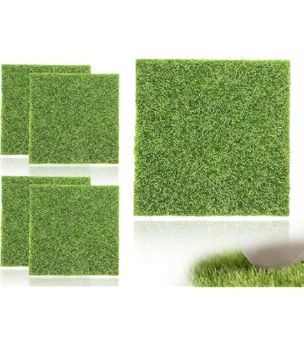 12 Tapis De Gazon Artificiel 15x15 Cm - Pour Mini Jardin, Maison De Poupée, Décor DIY, Intérieur/extérieur