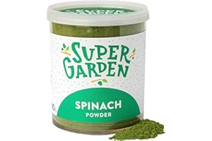 SUPERGARDEN Super Garden Freeze Dried Spinach Powder | Flavourful, 100% Natural Freeze Dried Spinach | Greens Powder for Smoothies, Desserts & More | No Gluten, Preservatives or Added Sugar | 40g