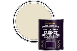Rust-Oleum Peinture Beige Résistante à l'eau pour Faïence de Cuisine, Finition Mate - Écume 750ml