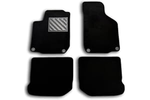 MTC AUTOMOTIVE Alfombrillas a Medida para Golf IV de 1998-2003, New Beetle de 1998-2011, Bora de 1998-2011, Leon I de 1999-2005, Talonera de Goma Reforzada Antideslizante, Botones de fijación