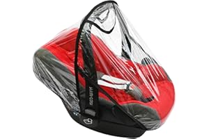 olo baby Raincover for Baby Car Seat to fit Maxi Cosi Pebble CabrioFix, Graco and many more, Transparent (black)
