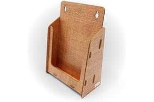 ‎STABLECO stableco 1x ökologischer Wand Prospektständer DIN A5 vertikal 1 Fach indoor Wandprospekthalter im natural Design No Plastic! Just Paper! nachhaltiger Wandflyerhalter, Flyerständer Wandmontage