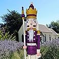 ECOM-CDL Cdl 48" 4Ft Tall Life-Size Large/Giant Red Christmas King On Stand Holds Golden Scepter For Indoor Outdoor Xmas/Event/Ceremonies/Commercial Decoration (K34)
