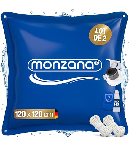 2 Coussin Hivernage Piscine Hors Sol 1.2x1.2m - Carré Et Rond PVC Épais