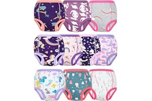 FLYISH DIRECT Töpfchen Trainingshose, Packung mit 10 Töpfchentraining Unterwäsche, 2-9 Jahre Töpfchen-Trainingshosen für Kinder Jungen und Mädchen, 100/3T