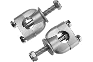 YINETTECH 2pcs Motorcycle Dirt Bike ATV Handlebar Riser Mount Clamps 22mm 7/8"