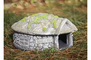 Garden Mile Hedgehog House For Garden Durable Resin Hedgehog Feeding station Outdoor Hedgehogs Houses and Hibernation Shelter with Predator Proof Outdoor Habitat