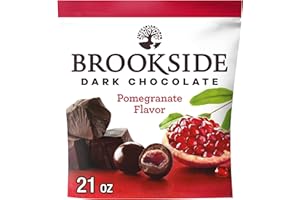 BROOKSIDE Dark Chocolate with Pomegranate Flavored Center, Snacking Chocolate Bag, 21 oz