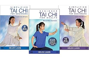 Bundle: Helen Liang - Simplified Tai Chi for Beginners DVD (YMAA) 3-DVD Tai Chi 24, Tai Chi 48, Tai Chi 16 Form **BESTSELLER**