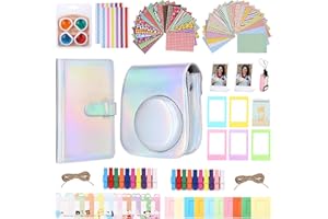 NEFLSI Accessori Compatibile con Instax Mini 11 Fotocamera istantanea, 12 in 1 Accessori Compatibile con Instax Mini 11 Includa Custodia/Cinturino/Specchio Selfie/Filtro/Album/Etichetta/Cornice Foto