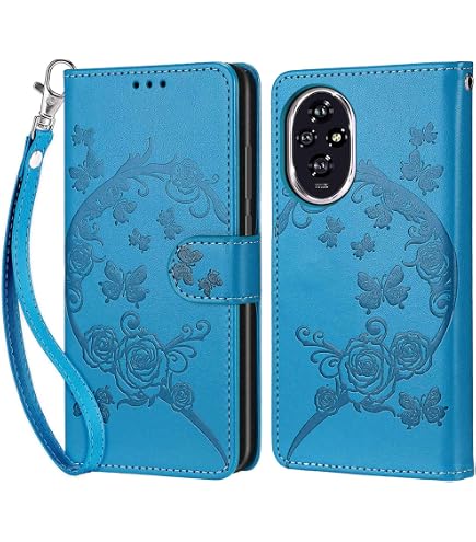 Custodia per telefono a portafoglio in pelle di lusso per Honor 200 Pro