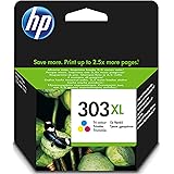 HP T6N03AE 303XL High Yield Original Ink Cartridge, Tri-color, Single Pack