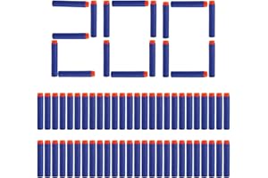 KFDDRN Darts for Nerf Gun Elite | Darts Bullets, Refill Bullets | Arrows Darts for N-Strike Elite Blaster Toy Gun Outdoor | Glow Darts, Dart Refill Pack, Darts Original (200 Pieces)