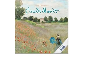 Grupo Erik Wall Calendar 2026 - Monet Calendar 2026 | Square 30 x 30 cm - 12 x 12 inches Wall Planner, Family Planner Month To View | Monet Gifts, Art Gifts For Friends