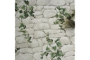 Erismann Stein Efeu 7519-2 Papier peint Motif lierre Blanc