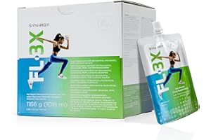 Synergy Worldwide FL-3X | Sports Supplement with 500mg Glucosamine, 300mg Chondroitin and 125mg MSM | Joint Mobility Health, All Ages | Gluten Free | 8 sachets | 96 Servings per Box