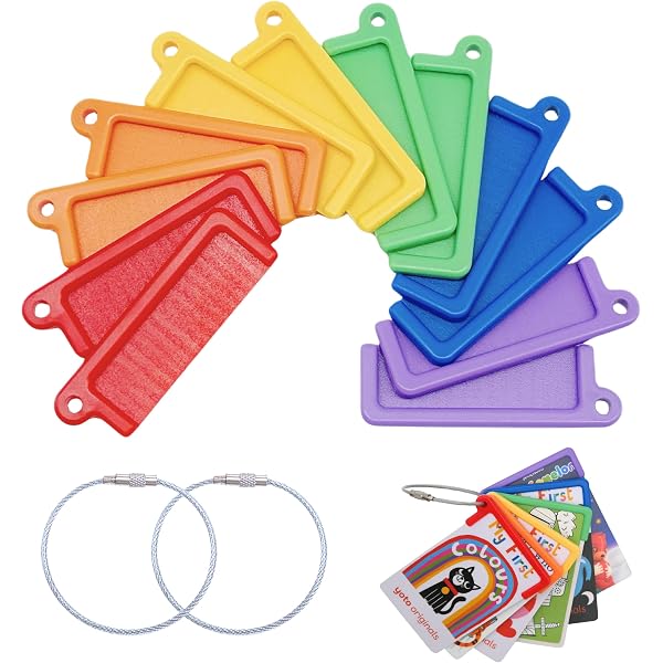 Porte-cartes Yoto Avec 10 Supports Réutilisables Et 3 Anneaux - Organisation Rangement Pour Cartes Audio, Voyage, Cadeau Enfant