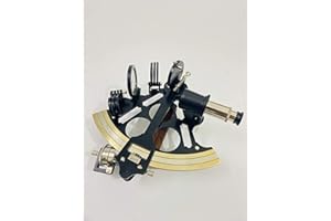 MALLA INCORPORATION ; A TRULY HANDCRAFTED FOR YOU Malla Inc. Nautical Hand Made Brass 9" Sextant - Working Sextant - Navigational Sextant - Black Powder Coated Sextant