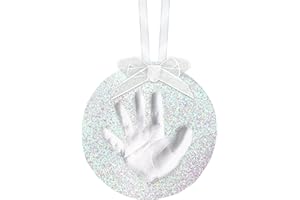 Pearhead Souvenir Empreinte de Bébé Brillant, Blanc