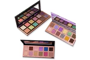 WHATS UP NAILS Whats Up Beauty - 3 Eyeshadow Palettes (Dragon Eye, Desert Monsoon, Geodes) Talc Free Clean Cruelty Free Made in Italy Sustainable Makeup