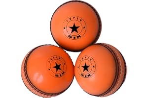 SPIN FIRST Incrediball Cricket Balls ! Soft & Safe Indoor Outdoor! Real Stitched Seam for Coaching, Training, Practice & Garden Play | For All Ages