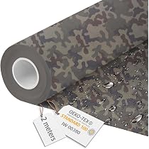Carry - Toile - Imperméable - Tissu - 100% Polyester - Vendu Au Mètre (blanc - 7