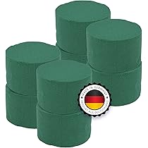 12 Spugne Floreali Rotonde Per Fiori - Schiuma Umida/asciutta 8cm Per Matrimoni E DIY - Foto 9