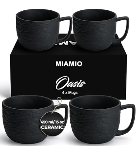 Mäser 935133 Serie Teona, 4er Kaffeebecher Set mit grün-brauner Mäser 935133 Serie Teona, 4er Kaffeebecher Set mit grün-brauner