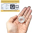 Crystal Heaven Sphatik Charan Paduka Original Certified Idol - AAA Grade Sphatik Healing Clear Quartz Crystal for Mediation Pooja (10-20 Gram), Idol