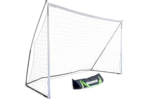 QUICKPLAY Kickster Elite Football Goal – Ultra Portable Indoor & Outdoor Football Goals with Weighted Base [Single Goal]