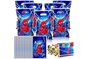 BGTLJKD 50 Pezzi Sacchetti Compleanno Bambini, Sacchetto per Caramella, Sacchetti Regalo, Sacchetto per Caramella e Biscotto Sacchetti di Regalo per Bambini Feste di Compleanno