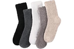 Fullogo Fuzzy Socks for Women, Winter Warm & Cozy Fluffy Socks Womens Ultra Soft Sleeping Slipper Sock for Women Gifts