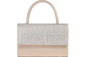 MICHELLE MOON - Pochette Donna Elegante per Matrimoni, Feste ed Eventi | Clutch con catena Tracolla, Ideale come Borsa Elegante Donna Cerimonia con Glitter o Borsa a Mano Donna per Occasioni Speciali