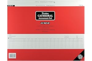 Collins A3/90/14C - Cuaderno A4 para contabilidad (14 columnas), diseño con texto en inglés