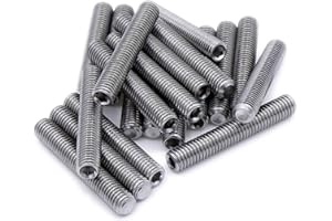 SINGULARITY SUPPLIES M4 (4mm x 20mm) Hex Socket Grub Screw (Cup Point) - Stainless Steel (A2) (Pack of 20)