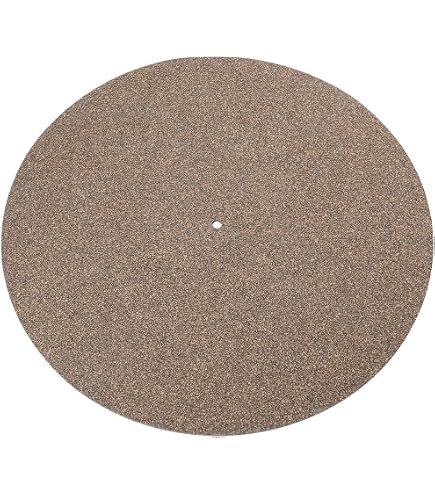 Plattenspieler-Unterlage Aus Kork – Antistatisch, Rutschfest, 295 Mm Durchmesser, 3 Mm Dick, Für 12″ Vinyl