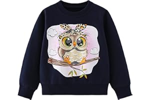 Pilipulu Sudadera sin Capucha Niña Unicornio Sweatshirt Cuello Redondo para Niña Algodón Pullover para Infantil 2-7 Años