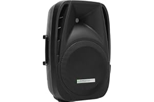 Pronomic PH12A Bühnen- und Konzertlautsprecher, Aktiv PA-Lautsprecher, Mobile PA-Box für unterwegs, (USB/SD/Bluetooth MP3-Player, 150 W RMS / 300 W Peak, 12" Woofer, 34mm Hochtontreiber), schwarz